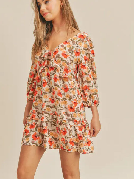 May Flowers Ruffle Dress