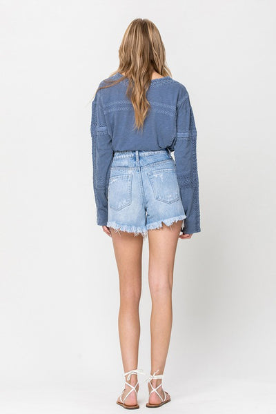 Sasha Distressed Jean Shorts