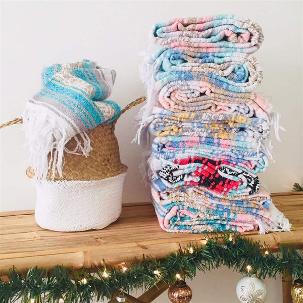 Pastel Mexican Blankets