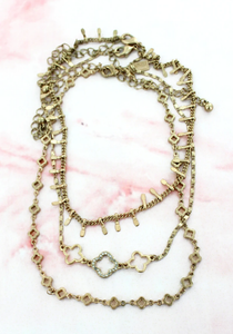 Quatrefoil Trio Choker Necklace