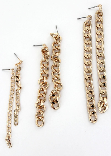 Medium Cuban Chain Earrings