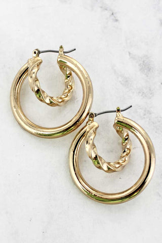Twisted Sisters Hoop Earrings