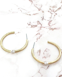 Wire Wrapped Hoop Earrings