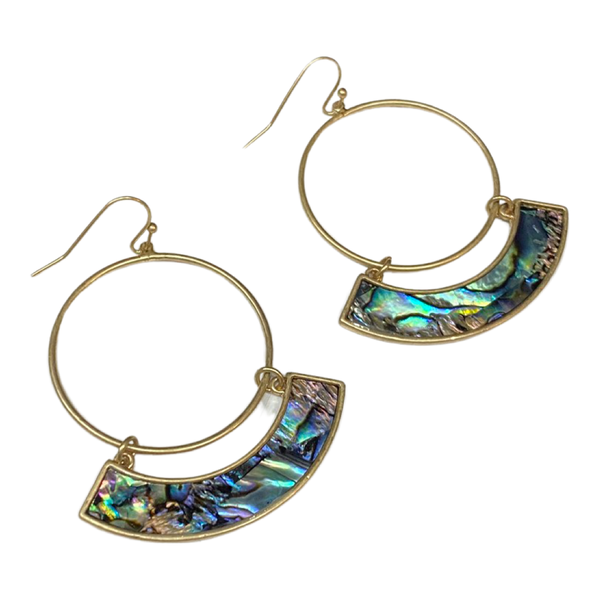 Abalone Crescent Earrings