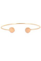 Goldtone Circles Cuff Bracelet