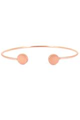 Rose Goldtone Circles Cuff Bracelet